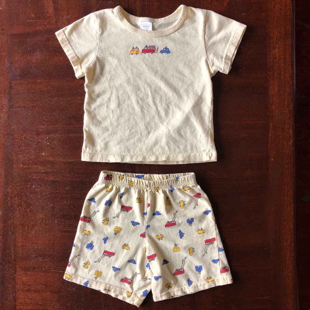 Baby Rhinos Emergency Response-themed Infant 2-piece Summer Pajama Set